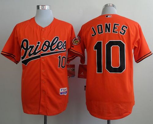 Orioles #10 Adam Jones Orange Cool Base Stitched Jersey - Zenithce