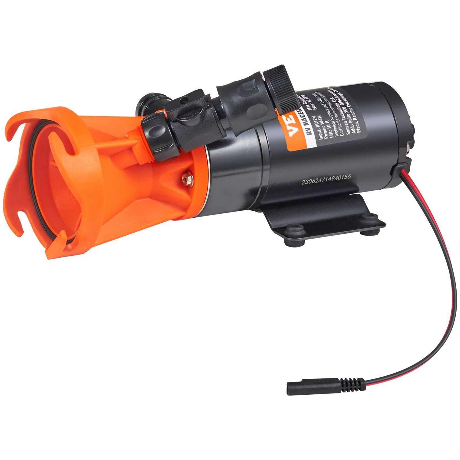 VEVOR RV Macerator Pump 12V 12GPM Self-priming Water Waste Pumps w/RV Connector & Hose FCJZBZLD12GPM9UO0V9 - Zenithce