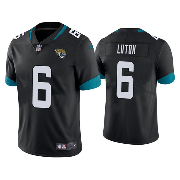 Jacksonville Jaguars #6 Jake Luton Black Vapor Untouchable Limited Stitched Jersey - Zenithce