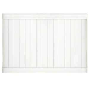 Weatherables Naples 3 ft. H x 8 ft. W White Vinyl Stair Railing Kit - Zenithce