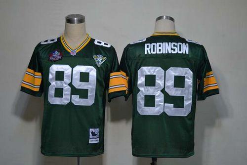 Mitchell And Ness Packers #89 Dave Robinson Green Throwback Stitched Jersey - Zenithce