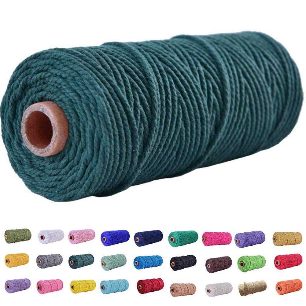 FLIPPED Macrame Cord Craft Cotton Craft Knitting Cord Rope DIY Wedding Christmas - Zenithce