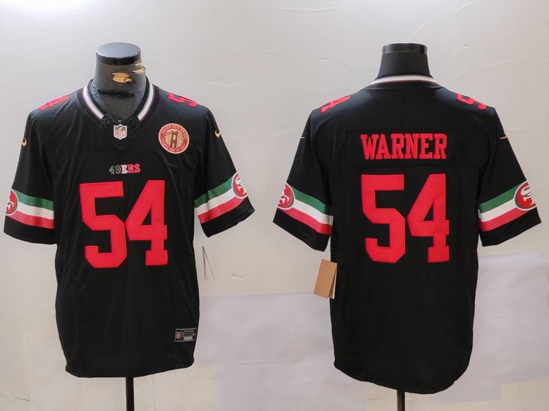 San Francisco 49ers #54 Fred Warner Black F.U.S.E. Mexico With Gate Bridge Patch Vapor Limited Stitched Jersey - Zenithce