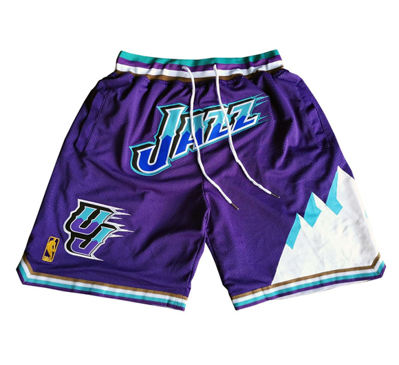 Utah Jazz Purple NBA Shorts (Run Smaller) - Zenithce