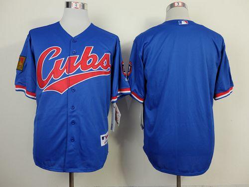 Cubs Blank Blue 1994 Turn Back The Clock Stitched Jersey - Zenithce