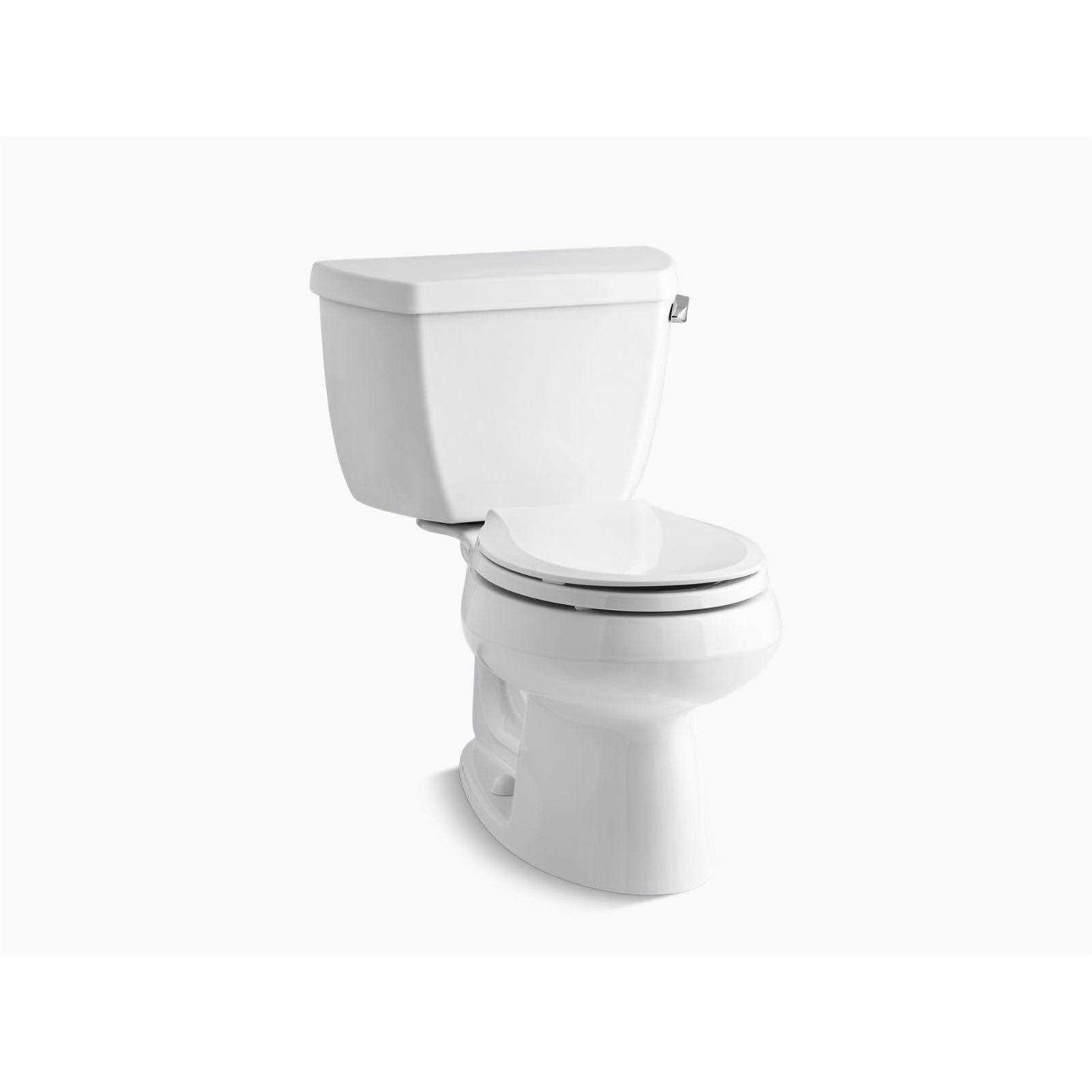 Kohler K-3575-RA Wellworth Classic Two-piece Elongated 1.28 GPF Toilet with right-hand trip lever - Zenithce