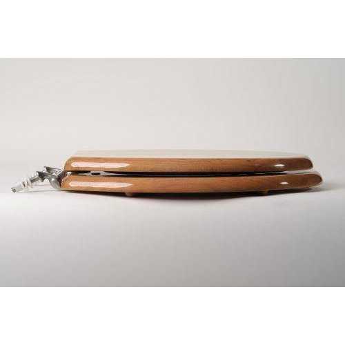 Elongated Designer Wood Toilet Seat Closed Front with Cover Comfort Seats - Zenithce
