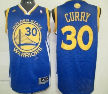 Golden State Warriors #30 Stephen Curry Blue Swingman Jersey - Zenithce