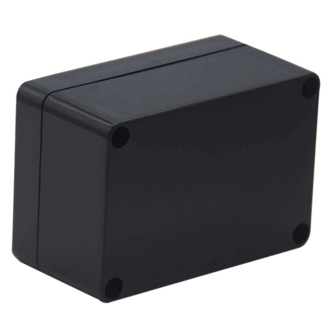 Raculety 2 Pack Project Box Ip65 Waterproof Junction Box Abs Plastic Black Electrical Boxes Diy Electronic Project Case Power Enclosure - Zenithce