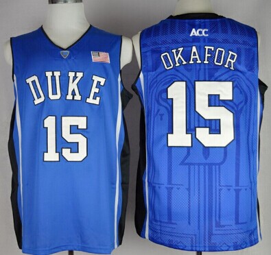 Duke Blue Devils #15 Jahlil Okafor Blue Jersey - Zenithce