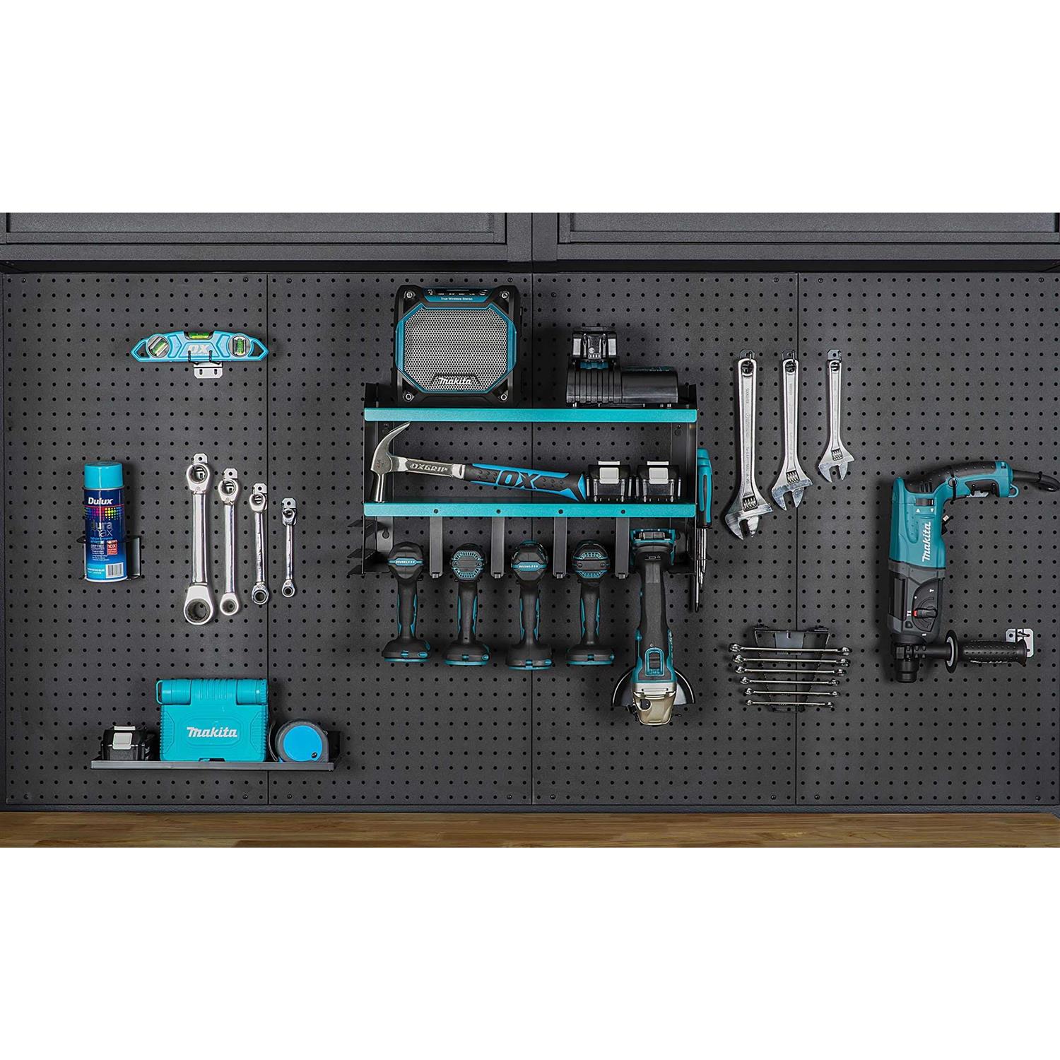 Toolganize Power Tool Organizer & Storage Wall Mount Heavy Duty Metal Drill Holder & Cordless Tool Organizers Chest Rack - Zenithce
