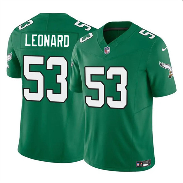 Philadelphia Eagles #53 Shaquille Leonard Green 2023 F.U.S.E. Throwback Vapor Untouchable Limited Stitched Jersey - Zenithce