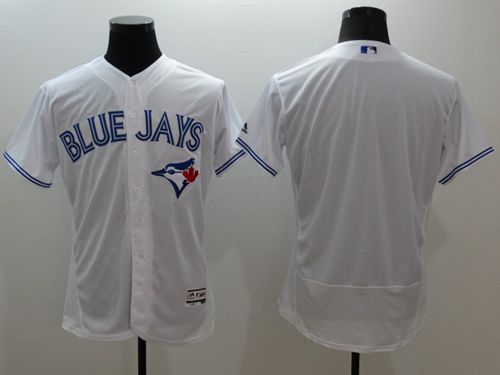 Blue Jays Blank White Flexbase Authentic Collection Stitched Jersey - Zenithce