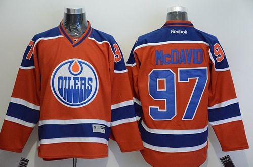 Oilers #97 Connor McDavid Orange Stitched Jersey - Zenithce