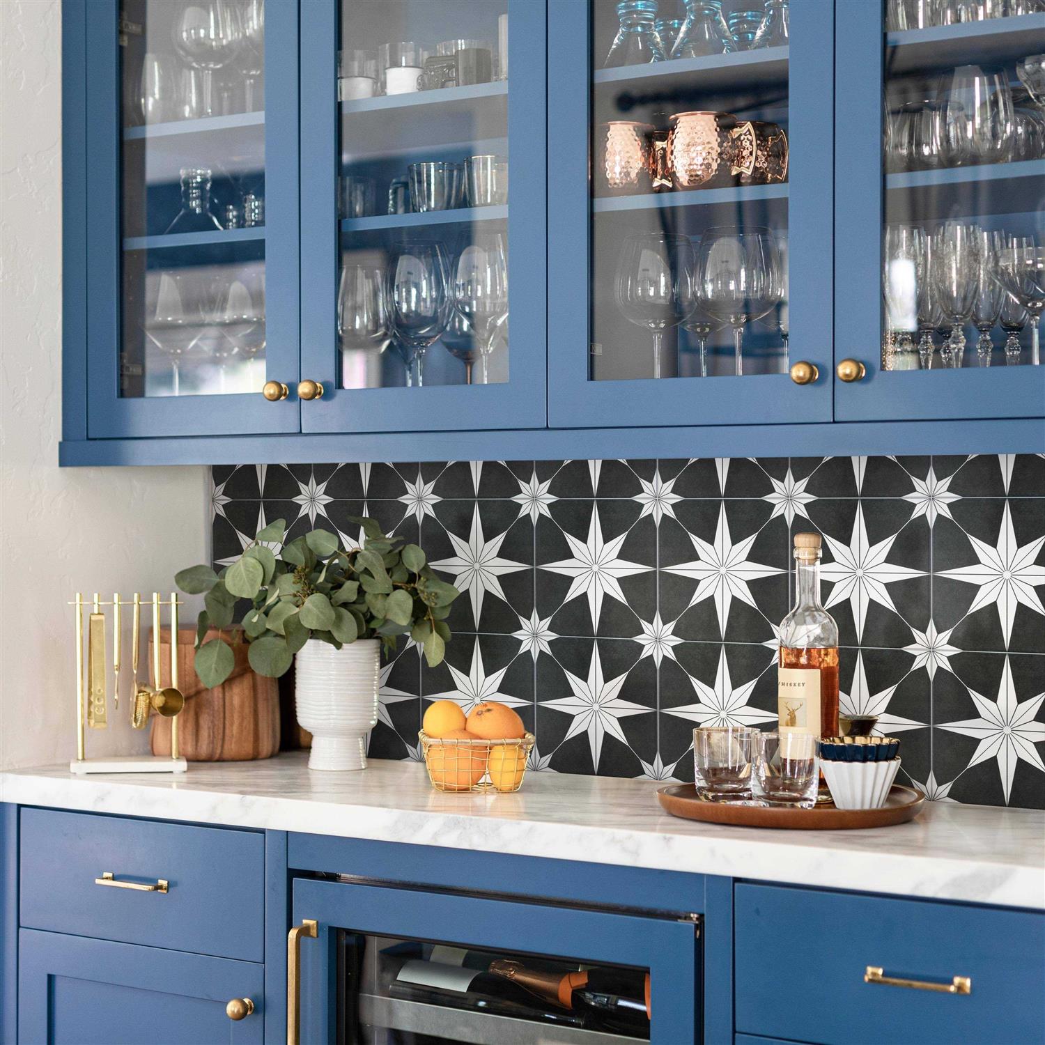 Merola Tile Stella 9-3/4 in. x 9-3/4 in. Porcelain Floor and Wall Tile - Zenithce