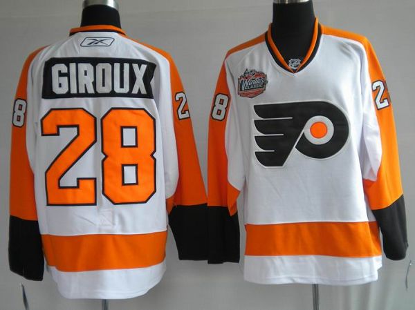 Flyers #28 Claude Giroux Stitched Winter Classic White Jersey - Zenithce