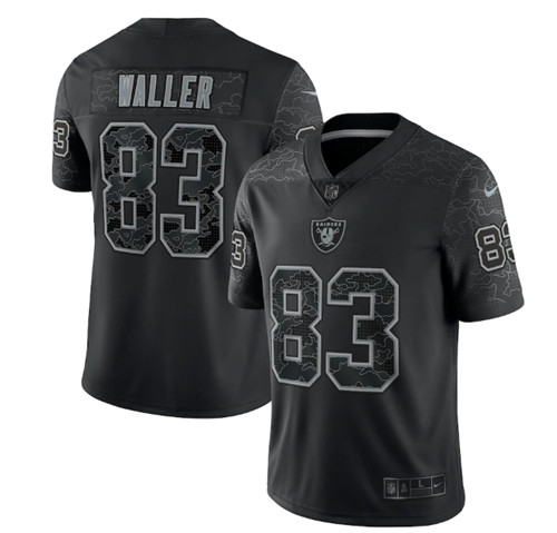 Las Vegas Raiders #83 Darren Waller Black Reflective Limited Stitched Football Jersey - Zenithce