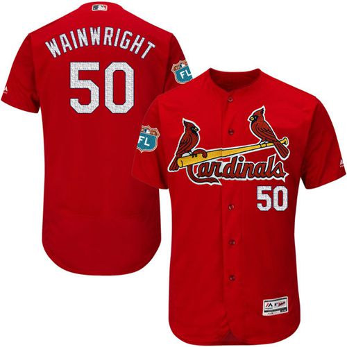 Cardinals #50 Adam Wainwright Red Flexbase Authentic Collection Stitched Jersey - Zenithce