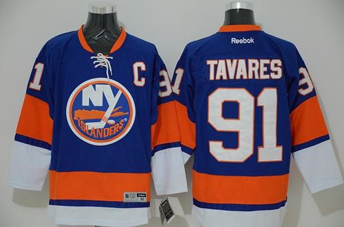 Islanders #91 John Tavares Light Blue Stitched Jersey - Zenithce