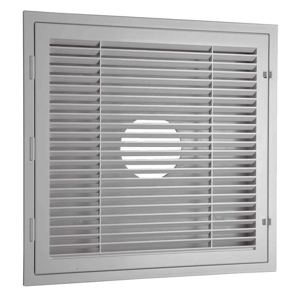 Havaco Quick Connect HT-GB-R1BD White Round Ceiling Diffuser and 8 in. Boot with Butterfly Damper - Zenithce