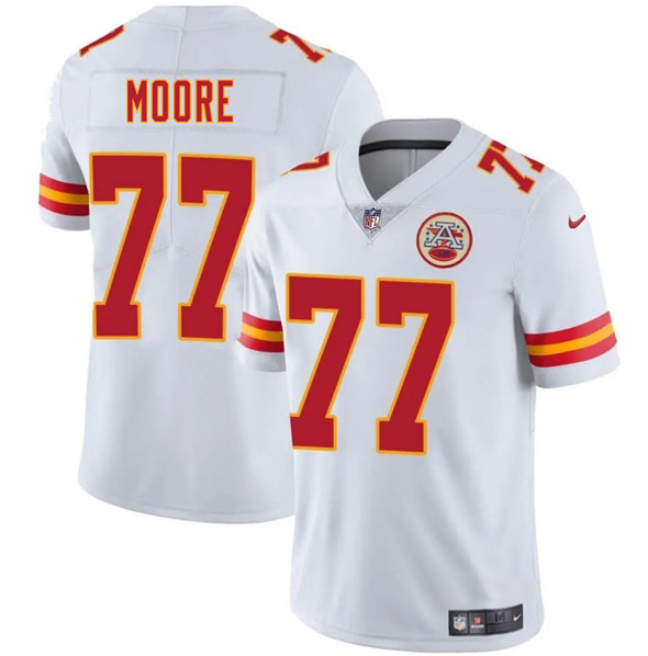 Kansas City Chiefs #77 Jaylon Moore White 2025 Vapor Untouchable Limited Stitched Jersey - Zenithce