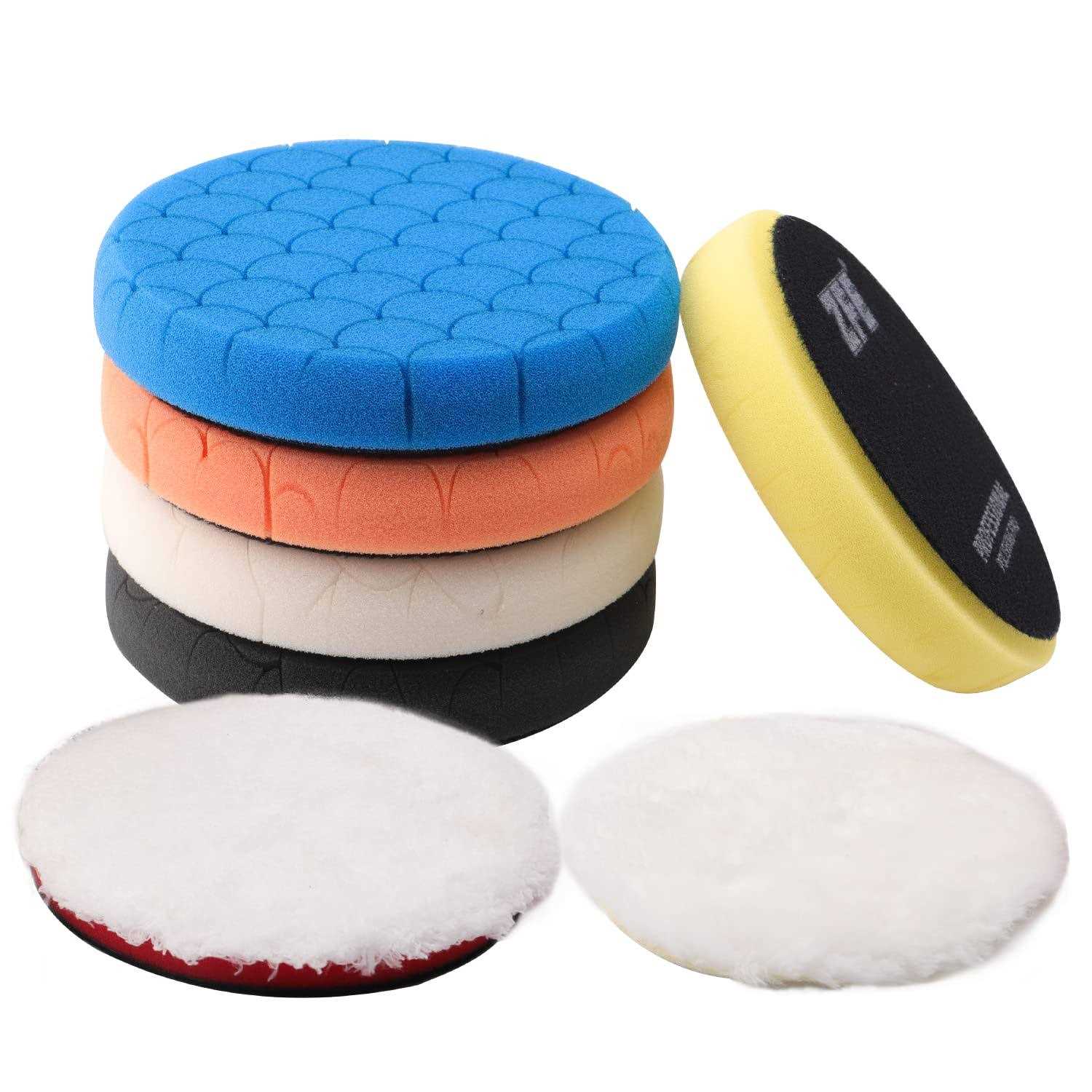 ZFE Buffing Polishing Pads Backing Plate Buffing Pads Polishing Pad Kit for Car - Zenithce