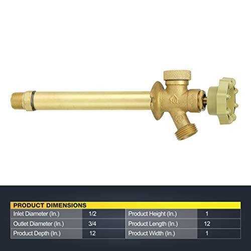 Homewerks VACBFPZ4B 0.75 Brass Male Hose Thread Vacuum Breaker 793375 - Zenithce