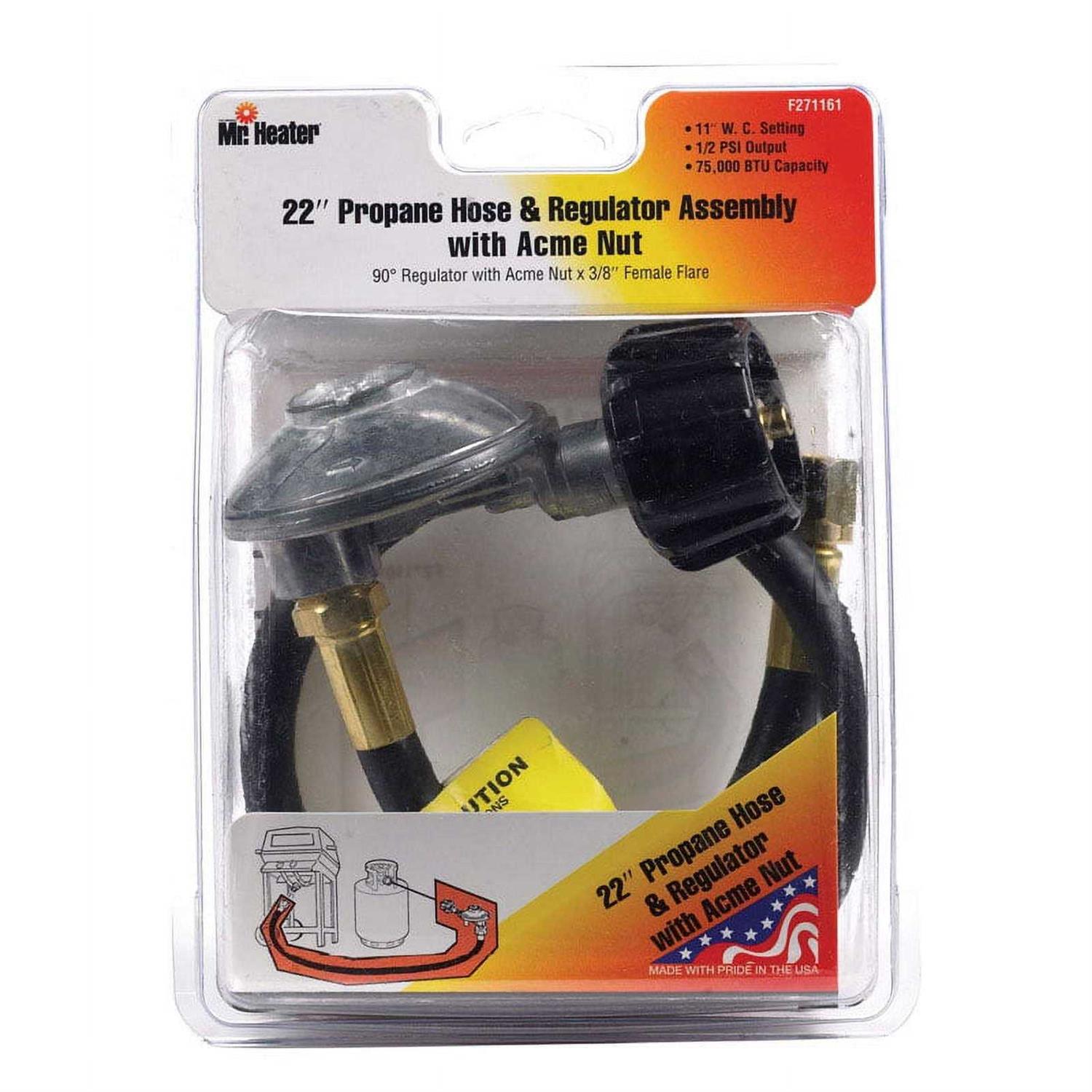 Mr. Heater 2-1/4 in. D x 3/8 in. D Brass Adjustable Pressure Regulator F273846 - Zenithce