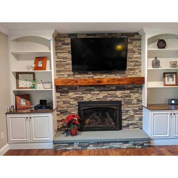 TRITAN BP Ledge Stone 48 in. x 24.25 in. Polyurethane Interlocking Siding Panel - Zenithce