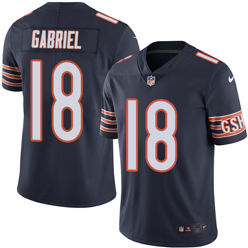Chicago Bears#18 Taylor Gabriel Navy Blue Vapor Untouchable Limited Stitched Jersey - Zenithce