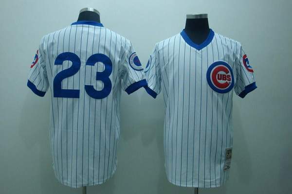 Cubs #23 Ryne Sandberg Stitched White Jersey - Zenithce