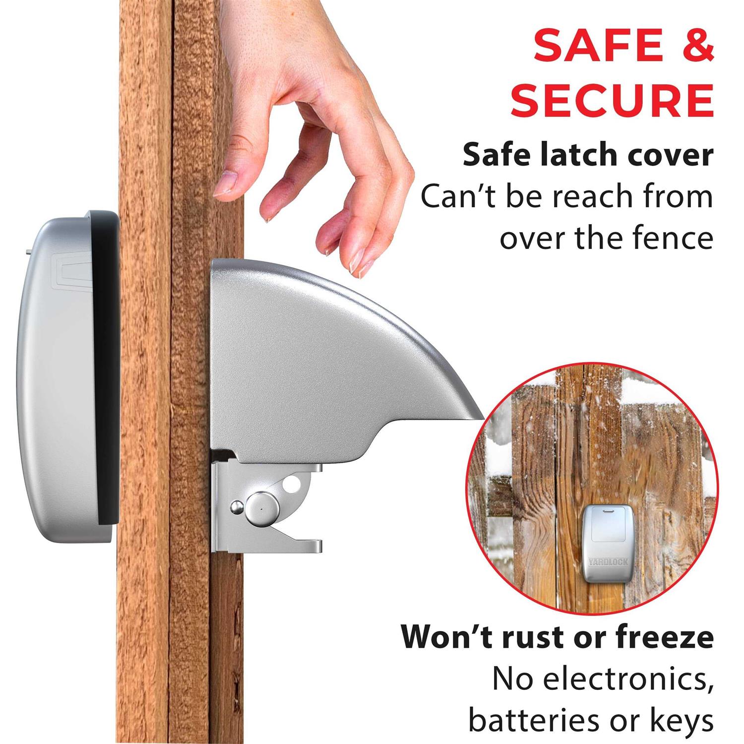 Yardlock Keyless Gate Lock Secure Fence Lock and Latch - Zenithce