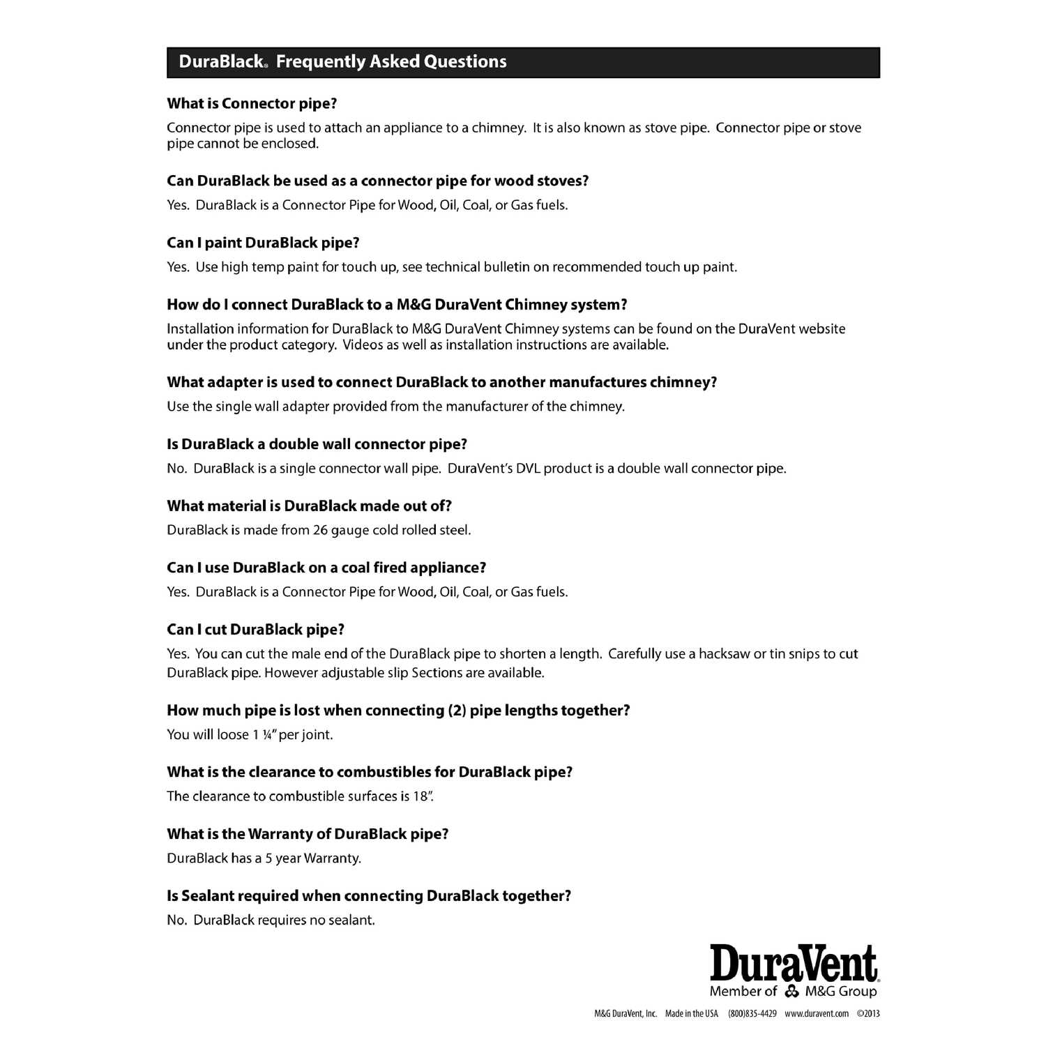 DuraVent DuraBlack Double-Skirted Stovetop Adapter 8DBK-ADDB - Zenithce