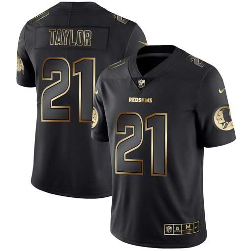 Washington Redskins #21 Sean Taylor 2019 Black Gold Edition Stitched Jersey - Zenithce