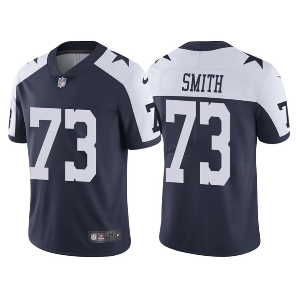 Dallas Cowboys #73 Tyler Smith Navy Thanksgiving Vapor Limited Stitched Jersey - Zenithce