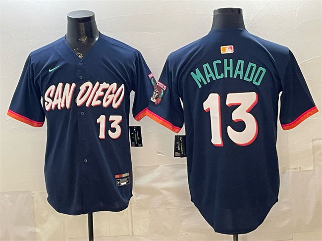 San Diego Padres #13 Manny Machado Obsidian 2026 City Connect Limited Stitched Jersey - Zenithce