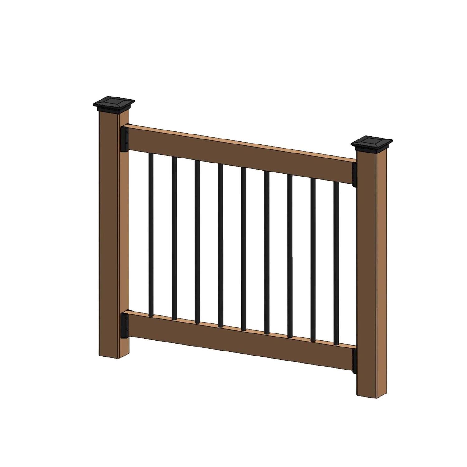 Fortress Building Products Vintage Steel Round Deck Railing Baluster - Zenithce
