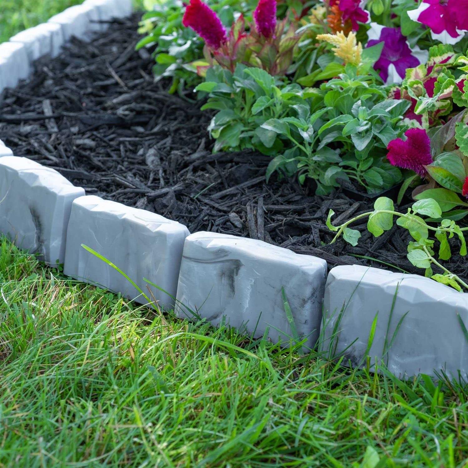 EasyFlex No-Dig Landscape Edging with Anchoring Spikes - Zenithce