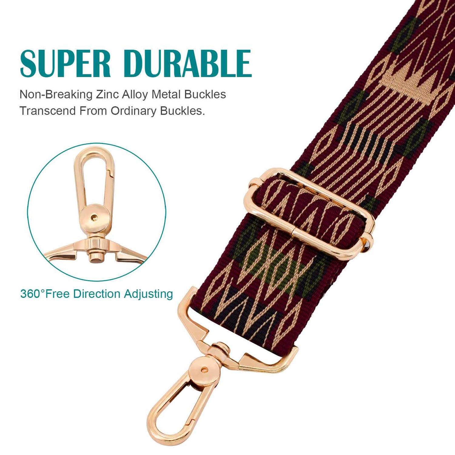 River Lake Wide Shoulder Strap,Purse Strap Replacement Crossbody Adjustable Handbag Straps Replacement - Zenithce
