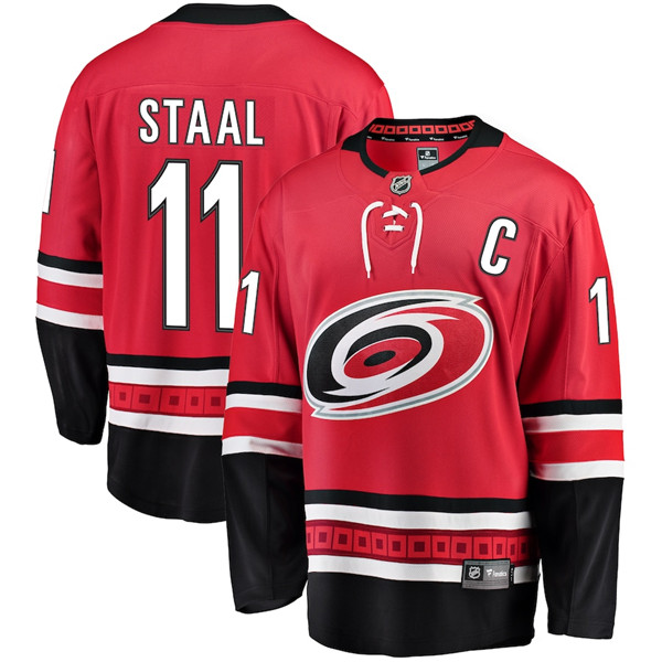 Carolina Hurricanes #11 Jordan Staal Red Stitched Jersey - Zenithce