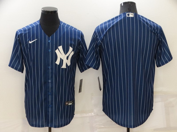 New York Yankees Blank Navy Cool Base Stitched Jersey - Zenithce