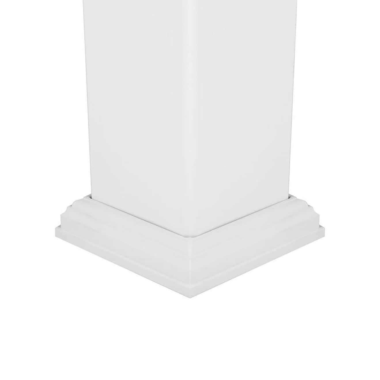 Deckorators 4-in x 4-in White Composite Deck Post Cap - Zenithce