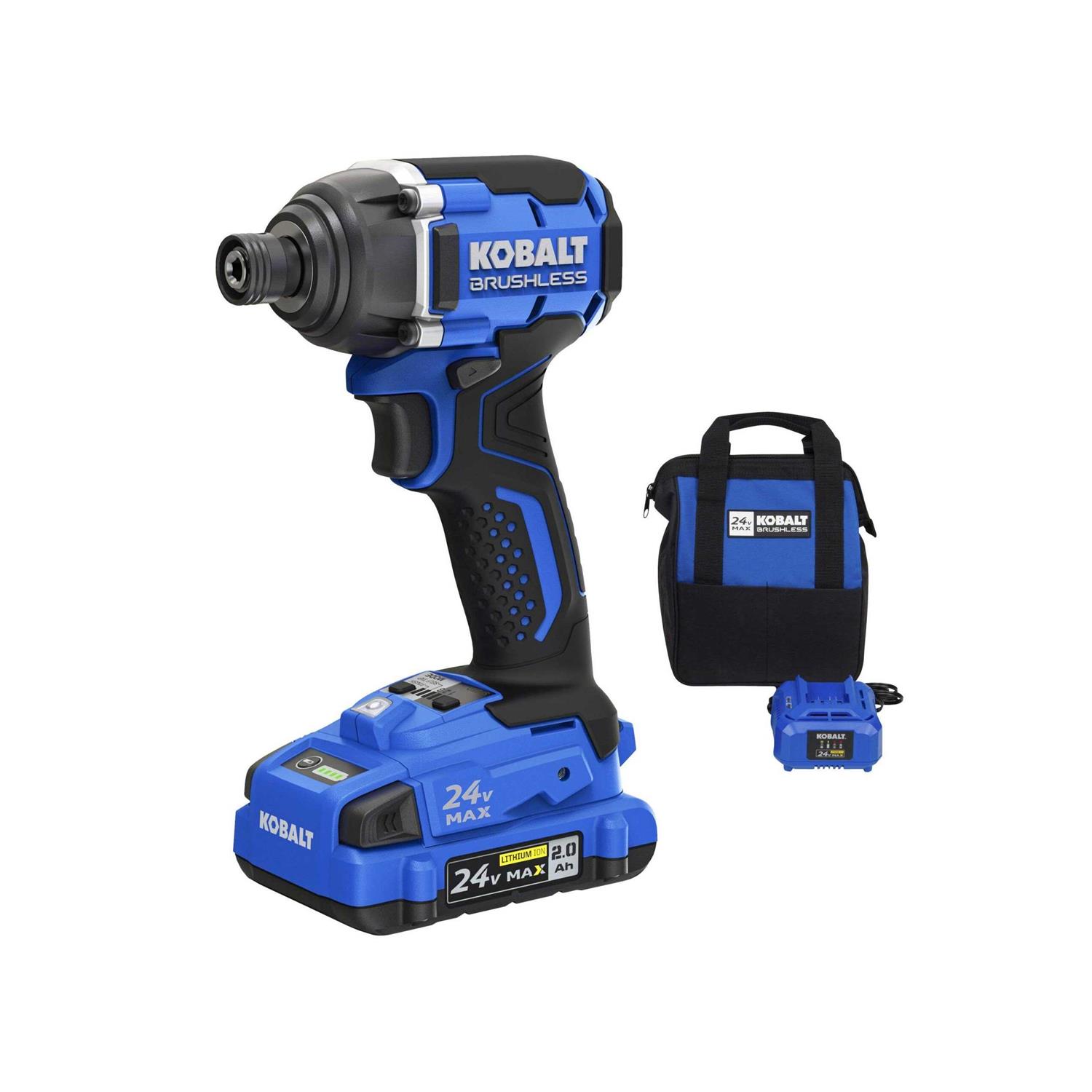 Kobalt 24-volt Max 1/2-in Metal Ratcheting Brushless Cordless Drill - Zenithce
