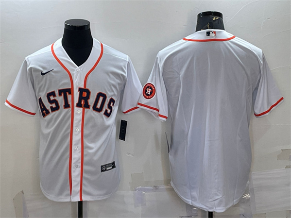 Houston Astros Blank White With Patch Cool Base Stitched Jersey - Zenithce