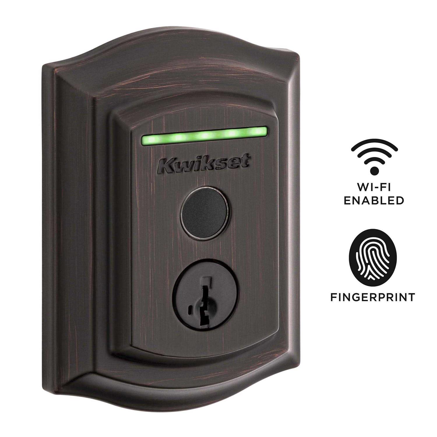 Kwikset Halo Touch Wi-Fi Contemporary Fingerprint Smart Lock - Zenithce