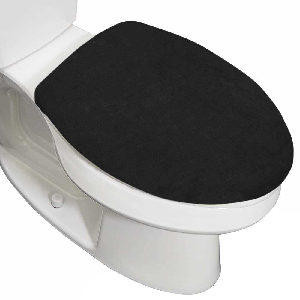 Gorilla Grip Thick Memory Foam Bathroom Toilet Lid Seat Cover Soft Velvet Topside - Zenithce