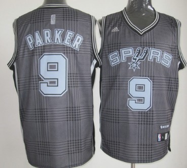 San Antonio Spurs #9 Tony Parker Black Rhythm Fashion Jersey - Zenithce