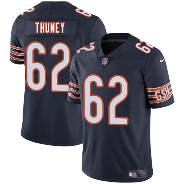Chicago Bears #62 Joe Thuney Navy 2025 Vapor Stitched Jersey - Zenithce