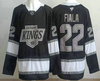 Los Angeles Kings #22 Kevin Fiala Black Alternate Authentic Jersey - Zenithce