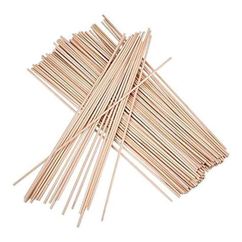 EBOOT Unfinished Natural Wood Craft Dowel Rods 100 Pack - Zenithce